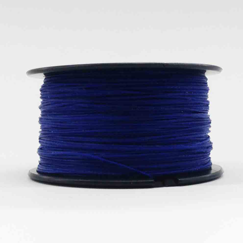 Geflochtener Polyester Handnähfaden gewachst  Ø 1.0 mm, MADE IN ITALY, Spule à 100 m, Königsblau