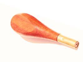 Manche d'alène plat Moabi, longueur totale 95 mm, douille laiton diametre 7 mm