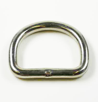 D-Ring 30 mm geschweisst Eisen vernickelt