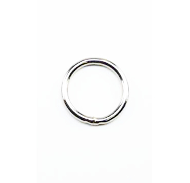 Ring geschweisst, Eisen vernickelt, Ø 25 mm