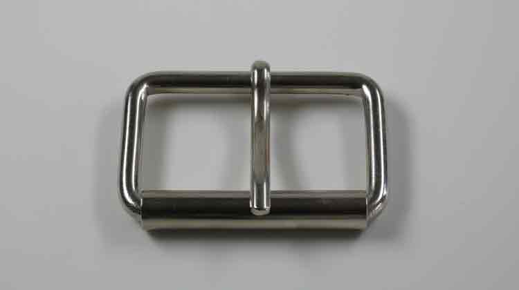 Drahtrollschnalle, 50 mm, Eisen vernickelt